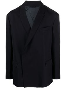 Costumein blazer à revers cranté - Bleu