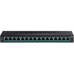 Trendnet TPE-TG160H netwerk-switch Managed Gigabit Ethernet (10/100/1000) Power over Ethernet (PoE) 1U Zwart