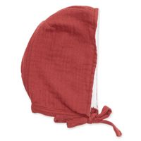 Byastrup Babypopkleding Mutsje Meisjes 38-42 Cm Katoen Bordeaux - thumbnail