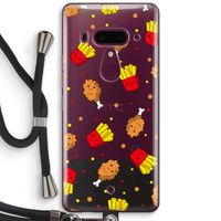 Chicken 'n Fries: HTC U12+ Transparant Hoesje met koord