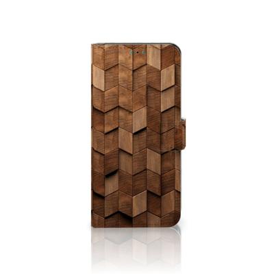 Book Style Case voor Motorola Moto G10 | G20 | G30 Wooden Cubes Book Style Case voor Motorola Moto G10 | G20 | G30 Wooden Cubes