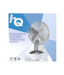 HQ KN-MTF12 Tafelventilator 30cm 35W Chroom Zilver