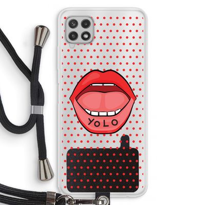 Yolo Denise: Samsung Galaxy A22 4G Transparant Hoesje met koord