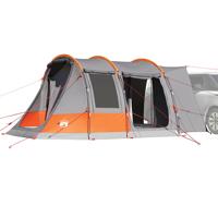 Autotent 2-persoons waterdicht grijs en oranje