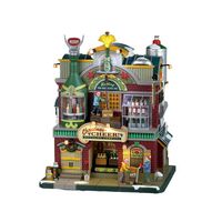 Lemax - 'Christmas Cheer Bottling Company' - Verlichte Sights & Sounds met animatie en muziek - Inclusief adapter - thumbnail