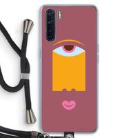 Mono V: Oppo A91 Transparant Hoesje met koord