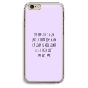 Gek: iPhone 6 Plus / 6S Plus Transparant Hoesje