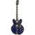 Epiphone Sheraton Viper Blue semi-akoestische gitaar met premium gigbag