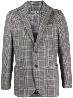 Circolo 1901 blazer à carreaux imprimés - Gris
