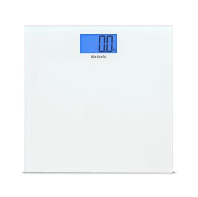Brabantia personenweegschaal op batterijen white