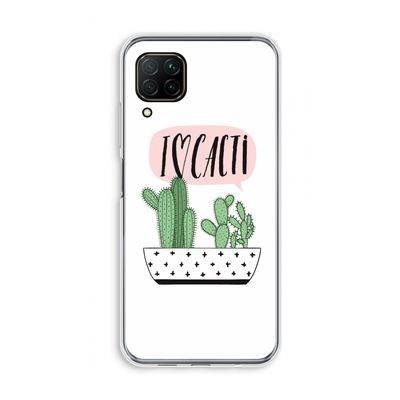 I love cacti: Huawei P40 Lite Transparant Hoesje