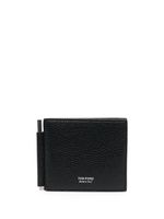 TOM FORD porte-cartes pliant en cuir - Noir