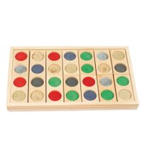 Goula dominospel junior 33,5 x 20 cm hout naturel - thumbnail