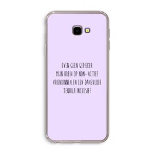 Tequila: Samsung Galaxy J4 Plus Transparant Hoesje