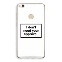 Don't need approval: Huawei Ascend P8 Lite (2017) Transparant Hoesje