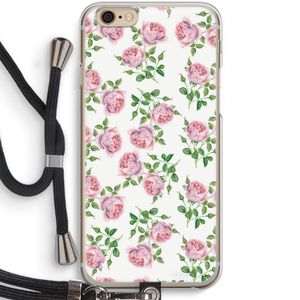 Kleine roosjes: iPhone 6 / 6S Transparant Hoesje met koord