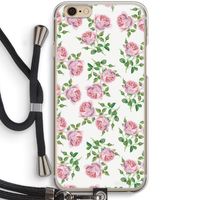 Kleine roosjes: iPhone 6 / 6S Transparant Hoesje met koord