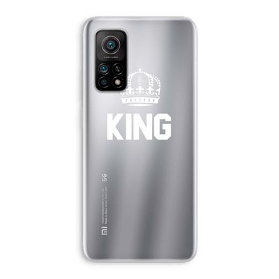 King zwart: Xiaomi Mi 10T 5G Transparant Hoesje