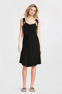 Tramontana Crinkled Tie-strap Dress S01-16-502 Zomerjurkjes 9000 Black