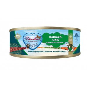 Renske Graanvrij vers bereid kalkoen hypoallergeen natvoer hond (blik) 2 trays (48 x 95 g)