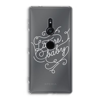Laters, baby: Sony Xperia XZ2 Transparant Hoesje