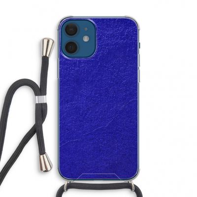 Majorelle Blue: iPhone 12 mini Transparant Hoesje met koord