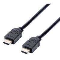 Manhattan 355308 HDMI-kabel HDMI Aansluitkabel HDMI-A-stekker, HDMI-A-stekker 1.50 m Zwart 4K UHD