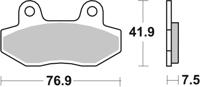 BREMBO Remblokken, voor de moto, Road Organisch 07GR12CC