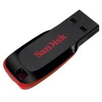 SanDisk Cruzer Blade USB flash drive 64 GB USB Type-A 2.0 Zwart, Rood - thumbnail