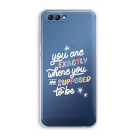 Right Place: Honor 10 Transparant Hoesje