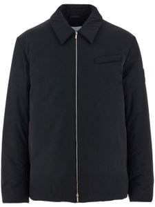 Ferragamo veste matelassée à appliqué logo - Noir