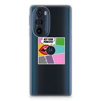 Motorola Edge 30 Pro Silicone Back Cover Popart Princess - thumbnail