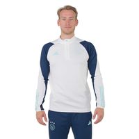 adidas Ajax Trainingstrui 2023-2024 Wit Donkerblauw Lichtblauw - thumbnail