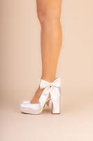 The Perfect Bridal Company River-Ivory Satijnen Strikclips