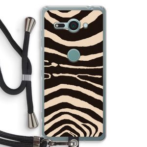 Arizona Zebra: Sony Xperia XZ2 Compact Transparant Hoesje met koord
