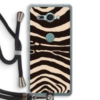 Arizona Zebra: Sony Xperia XZ2 Compact Transparant Hoesje met koord