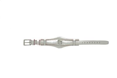 Horlogeband DKNY NY8749 Onderliggend Leder Wit 8mm