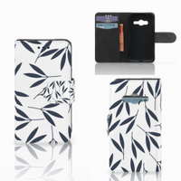 Samsung Galaxy Trend 2 Hoesje Leaves Blue - thumbnail