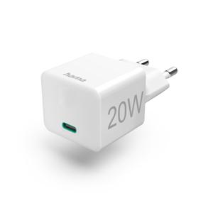 Hama Snellader USB-C PD/Qualcomm® Mini-oplader 20 W Wit