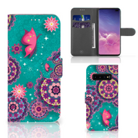 Samsung Galaxy S10 Plus Hoesje Cirkels en Vlinders