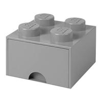 LEGO® Brick 4 Opbergbox Met Lade - Grijs