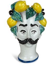 Les-Ottomans vase en céramique Lemon - Blanc