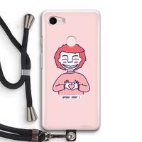 Hartje: Pixel 3 Transparant Hoesje met koord