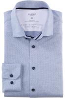 OLYMP No. Six 24/Seven Super Slim Jersey shirt koninklijk, Motief