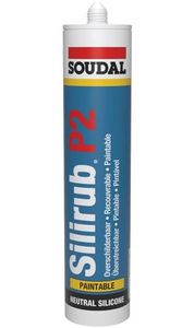 Soudal Silirub P2 | Beglazingskit | Bruin Ral 8016 | 600 ml - 116385