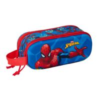 Pennenetui met 2 vakken Spider-Man Rood Marineblauw 21 x 8 x 6 cm 3D