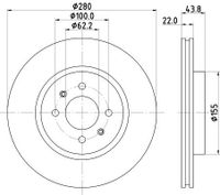 Remschijf 8DD355125501