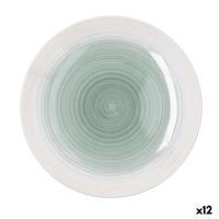 Eetbord Quid Velvet Groen Keramisch Ø 27 cm (12 Stuks)