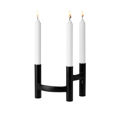 Stelton kaarsenstandaard zwart