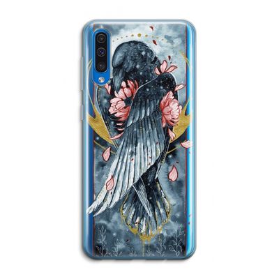 Golden Raven: Samsung Galaxy A50 Transparant Hoesje